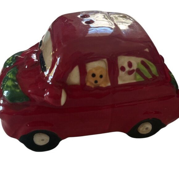 CHRISTMAS Themed Car & Camper Salt & Pepper Shakers Holiday Decor Ceramic - Picture 5 of 5